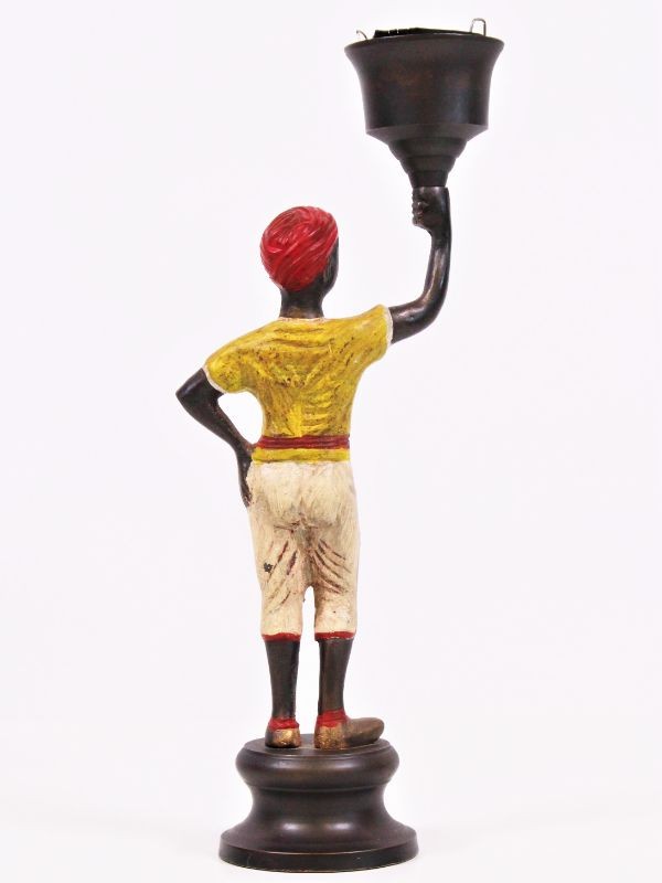 Prachtige Blackamoor kandelaar - brons - eind 20ste eeuw